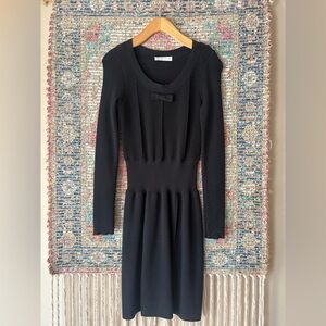 See By Chloe Black Knit dress with bow detail